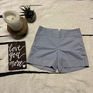 Express gray dress shorts with cuff along bottom hem size 00